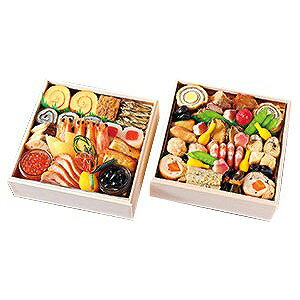 魚三楼新春お重詰二段4人前19.7×19.7×6.2cm×2段 [限定数 10 ]※お届けは12月31日となります※特定原材料：小麦、卵、えび、を含む＊お届けは兵庫県の一部のみ（詳しくは商品説明で確認してください）