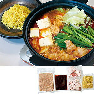ピリ辛牛モツ鍋460020牛モツ（シマチョウ）200g×2、鶏ツミレ500g、ユッケジャン鍋のもと150g、ラーメン120g×2※特定原材料(小麦・卵・えび)を含みます。