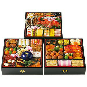 下鴨茶寮和三段（大）4〜5人前22.1×22.1×5.8cm×3段　[限定数10]※一部に（小麦・卵・乳・かに・えび・くるみ）を含みます。＊お届けは兵庫県の一部のみ（詳しくは商品説明で確認してください）※お届けは12月31日となります。