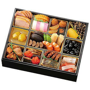 日本料理 なだ万お節重詰　一段重2人前17.5×23×5.8cm　[限定数20]※一部に（小麦・卵・乳・えび）を含みます。＊お届けは兵庫県の一部のみ（詳しくは商品説明で確認してください）※お届けは12月31日となります。