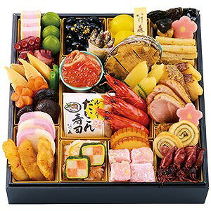 金沢割烹 いけ森一段3人前25×25×7.5cm　[限定数20]※一部に（小麦・卵・乳・えび・くるみ）を含みます。＊お届けは兵庫県の一部のみ（詳しくは商品説明で確認してください）※お届けは12月31日となります。