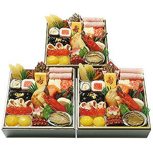 京・料亭 わらびの里和風料亭おせち個食（3折）3人前16.5×16.5×5.5cm×3客　[限定数15]※一部に（小麦・卵・乳・えび）を含みます。＊お届けは兵庫県の一部のみ（詳しくは商品説明で確認してください）※お届けは12月31日となります。