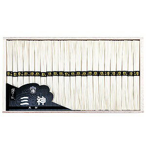 乐天商城 - 揖保乃糸三神ヒネ物MO-100S三神（黒帯）50g×45束※特定原材料（小麦）を含みます。