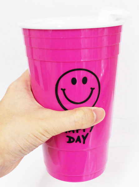 スマイルタンブラー SMILE TUMBLER PINK（タンブラー）