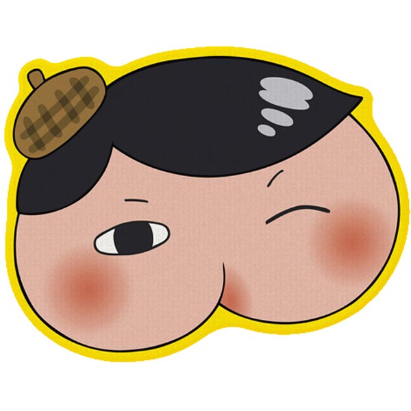 【メール便可】エンスカイ おしりたんてい ダイカットタオル