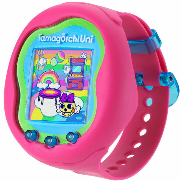 たまごっちシリーズで初めてWi-Fiを搭載した「Tamagotchi Uni Pink」が登場！ 見た目も性格も個性的な、あなただけのたまごっち“Uni Tama”を友達と”ツーしん”することでどんどんユニークに育てることができます。 アイ...