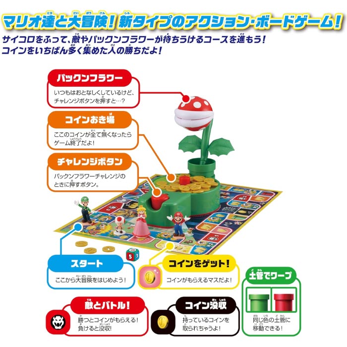 スーパーマリオ かみつき注意!パックンフラワーゲームの商品画像 3