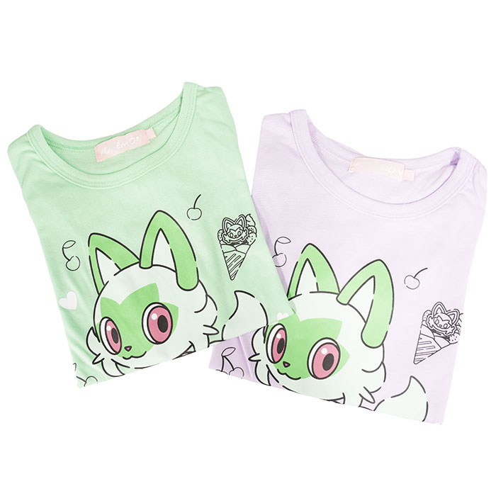 Rakuten - 【メール便可】ポケットモンスター 女児柄 パフスリーブ 半袖 Tシャツ