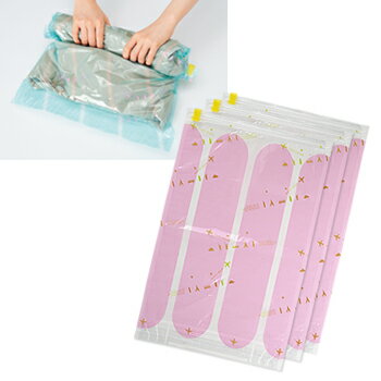 【5400円以上で送料無料】 旅行用品 日本製高性能衣類圧縮パック S＋M＋L【T60591】