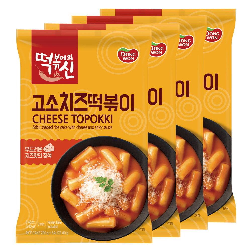 【5400円以上で送料無料】 韓国 土産 ドンウォン DONG WON チーズトッポッキ 4袋セット【258119】