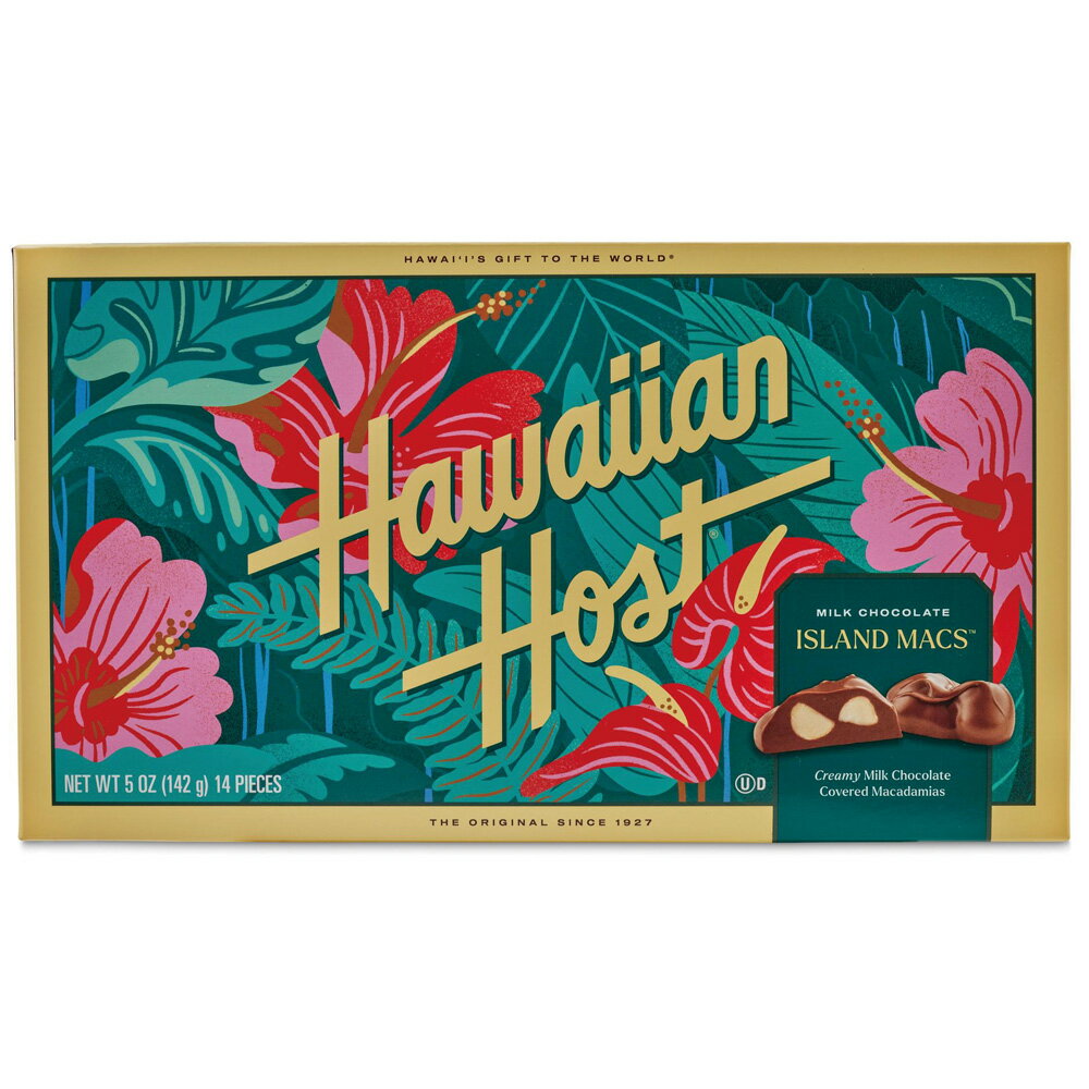 ハワイ 土産 ハワイアンホースト Hawaiian Host マカデミアナッツチョコレート ハイビスカス 1箱【243102】【443104】【5400円以上で送料無料】