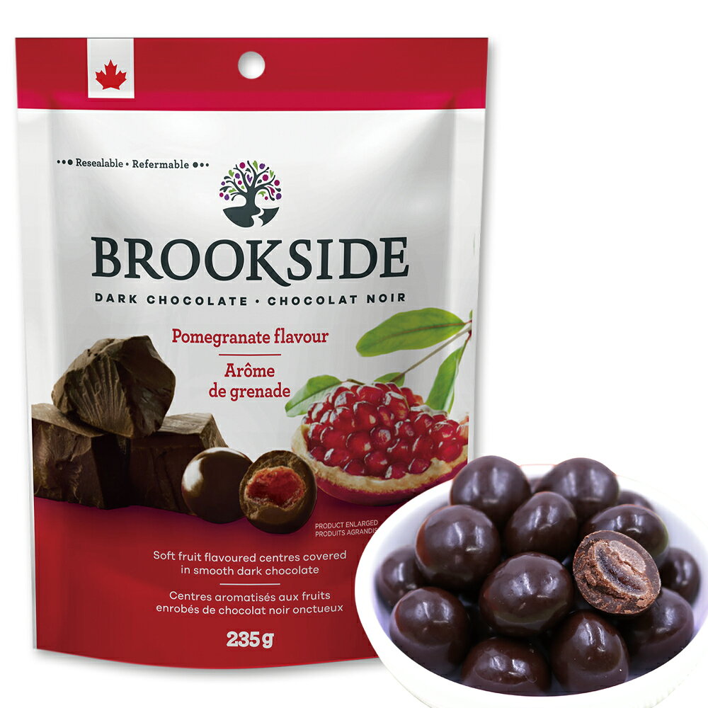 【5400円以上で送料無料】 カナダ 土産 ブルックサイド BROOKSIDE ダークチョコレート ポメグラネイトザクロ【262136】 sanyodo-10027550 海外&国内土産・旅行用品 三洋堂 パッケージ画像