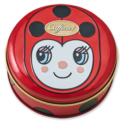 ギフト カファレル Caffarel チョコラティーノ缶 テントウムシ チョコレート アソート7粒 ブランド袋付き【105314】【5400円以上で送料無料】