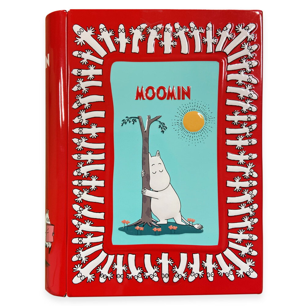 [5400円以上で送料無料][クリスマス] ムーミン Moomin ニョロニョロ ブックティン ブック型缶入りお菓子【105803】