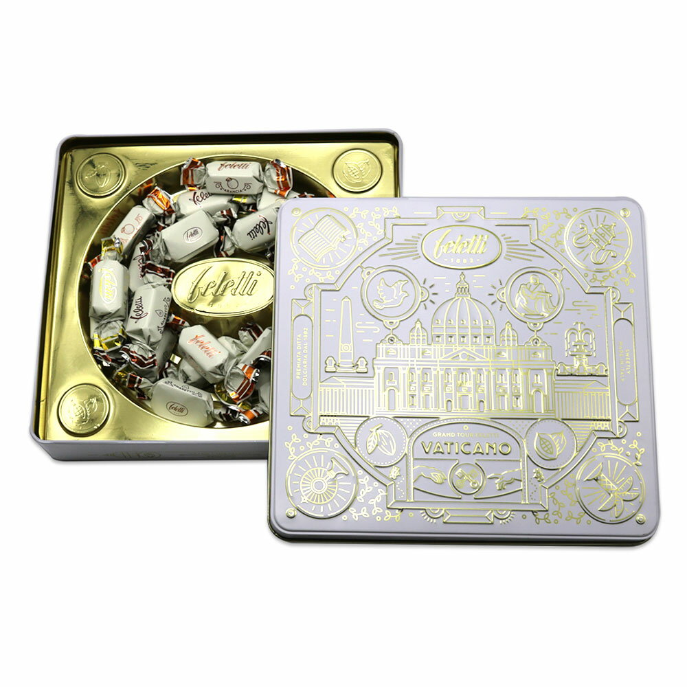 フェレッティ feletti チョコレート 3種アソート ヴァチカン ホワイト缶