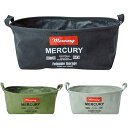 MERCURY マーキュリー キャンバスオールバケツMサイズ ストレージボックス 布 収納ボックス BAG 楕円形 ボックス ケース アウトドア