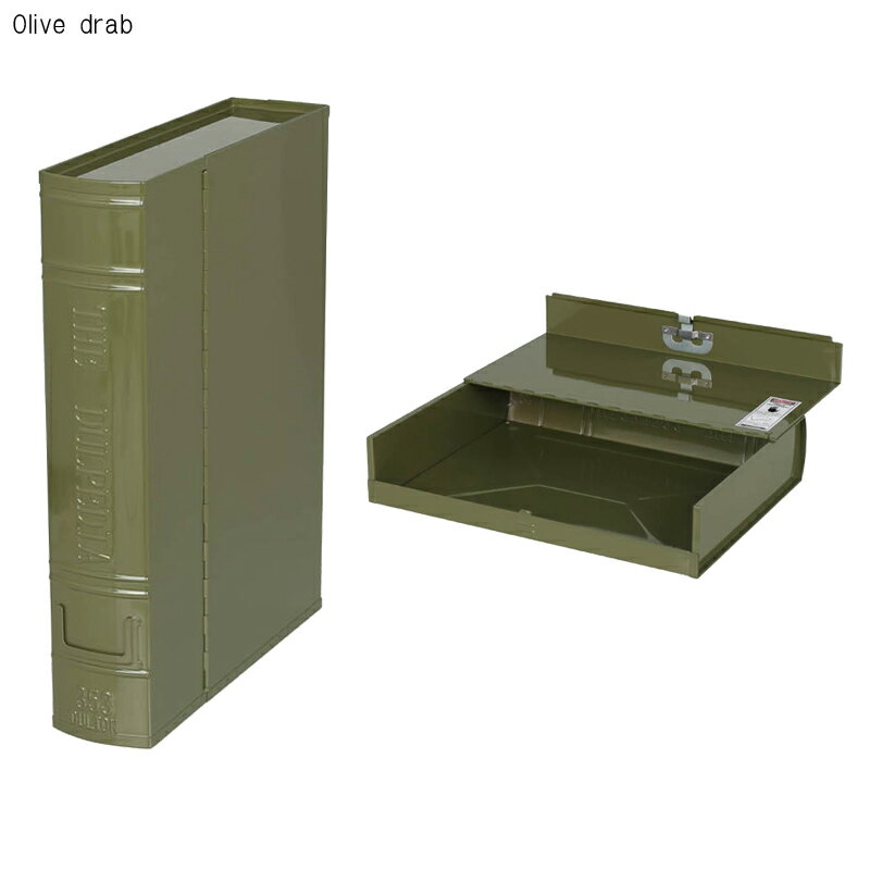 ダルトン DULTON Document box ドキュメントボックス 【Olive drab】 120-353OVスチール素材　A4サイズ　収納 整理整頓 書類 保管