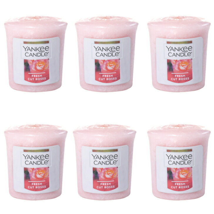 ヤンキーキャンドル YANKEE CANDLE ヤンキーキャンドル サンプラー フレッシュカットローズ 6個セット カメヤマ 癒し アロマキャンドル MADE IN USA