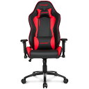 【正規代理店】AKRacing 　AKR-NITRO-RED/V2 レッド AKレーシング ゲーミングチェア 長時間のPC作業に 耐荷重約150kg 高耐久PUレザー素材 最大180°のリクライニング機能 取り外し可能なヘッドレスト・ランバーサポート 椅子 いす チェア オフィスチェア ワークチェア