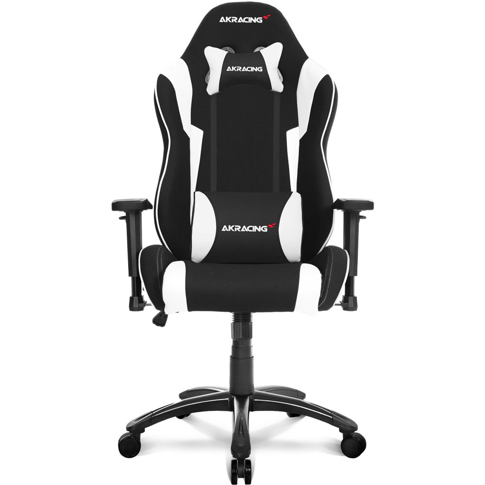 【正規代理店】AKRacing AKR-WOLF-WHITE Wolf ホワイト AKレーシング 肌触りと通気性の良い布地 耐荷重約150kg 椅子 いす チェア オフィス ワーキング 最大180°のリクライニング機能 取り外し可能なヘッドレスト・ランバーサポート