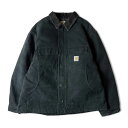 ビッグサイズ Carhartt 中綿 キルティング ライナー ダック トラディショナル コート 52 黒 / カーハート ブラック ジャケット C03 古着 アメリカ古着 USED ユーズド 中古 VINTAGE US古着 アメカジ