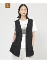【L】【UV対策】【吸水速乾】【防しわ】【ウォッシャブル】マットフライスジャージロングジレ TRANS WORK サンヨー エルサイズ トップス ベスト・ジレ ...