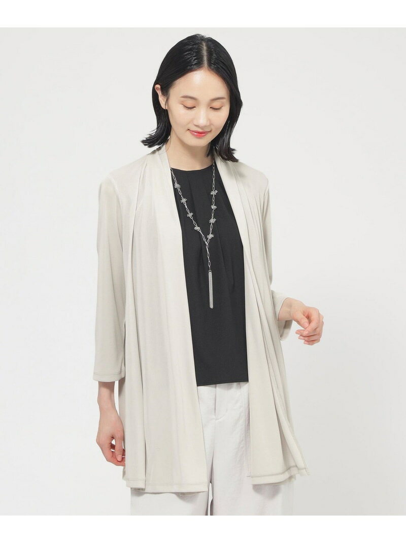 【SALE／20%OFF】【UV対策】【吸水速乾】【防しわ】【ウォッシャブル】マットフライスジャージロングカーディガン TRANS WORK トランスワーク トップス その他のトップス グレー ネイビー ブルー ホワイト【RBA_E】【送料無料】[Rakuten Fashion] sanyoselect-10029967 SANYO SELECT サンプル画像3