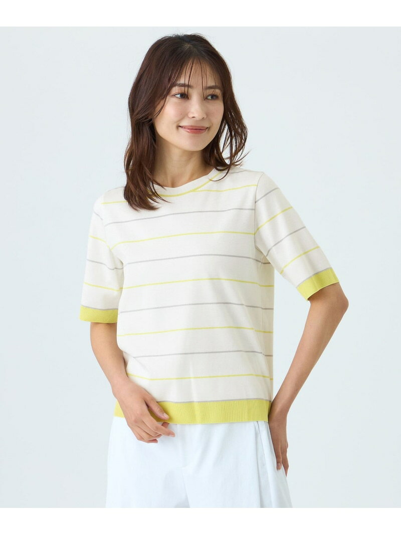 Rakuten - 【ウォッシャブル】セーターマシンカットソー TRANS WORK トランスワーク トップス カットソー・Tシャツ ネイビー ベージュ ホワイト【送料無料】[Rakuten Fashion]