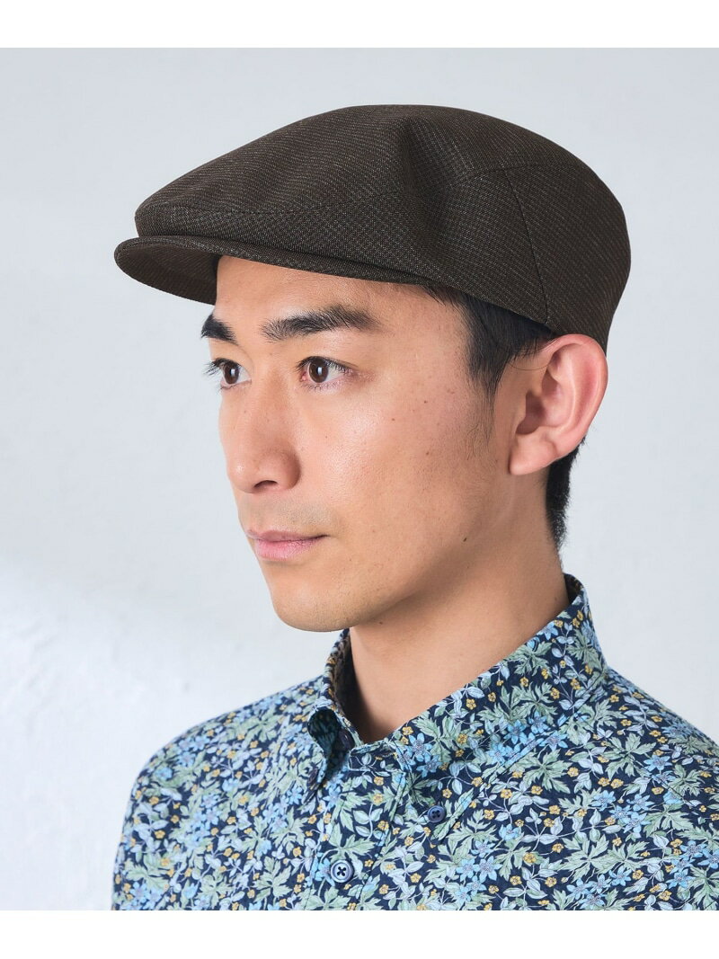 Rakuten - カラミハウンドトゥースハンチング BAKER STREET ベイカー・ストリート 帽子 ハンチング・ベレー帽 ブラウン【送料無料】[Rakuten Fashion]