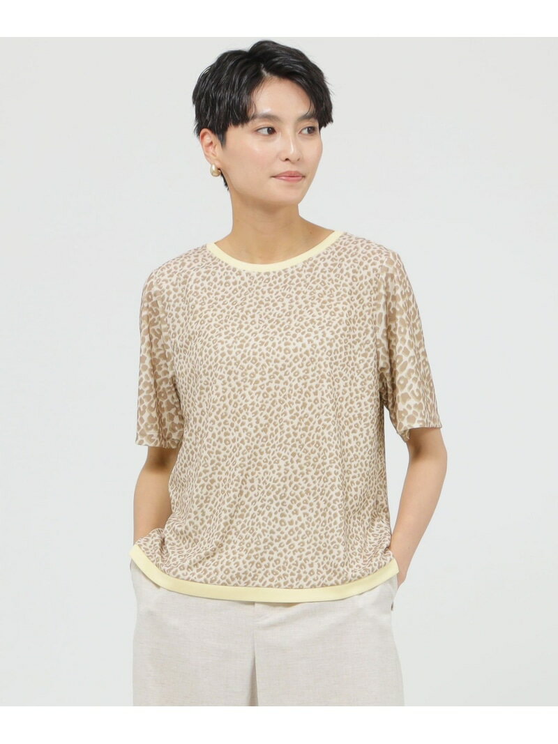 【SALE／42%OFF】【接触冷感】【ウォッシャブル】クールパンサードットプルオーバーカットソー EVEX by KRIZIA エヴェックス バイ クリツィア トップス カットソー・Tシャツ ベージュ ブラック【RBA_E】【送料無料】[Rakuten Fashion]