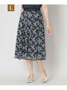 【SALE/41%OFF】【L】ミモザチュール タックスカート TO BE CHIC サンヨー エルサイズ スカート その他のスカート ネイビー ホワイト【RB...