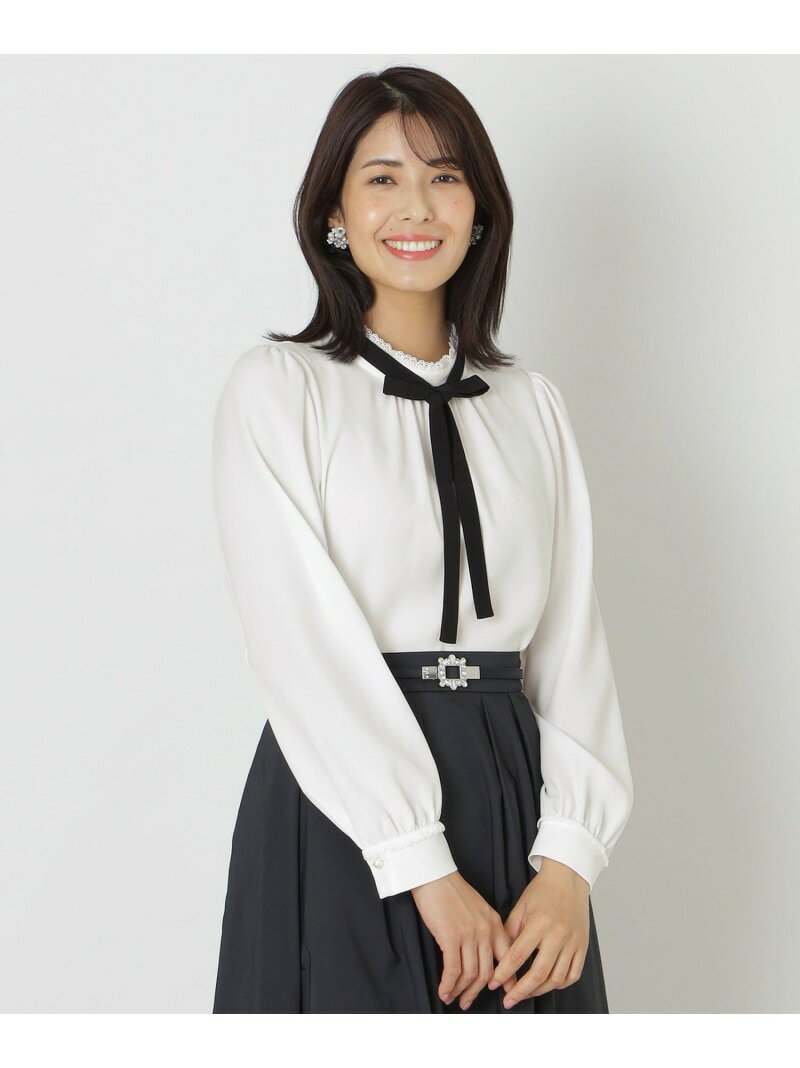 【SALE／61%OFF】ビューティフルジョーゼット ブラウス TO BE CHIC トゥー ビー シック トップス シャツ・ブラウス ブラック ホワイト【RBA_E】【送料無料】[Rakuten Fashion]