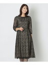 【SALE/30%OFF】リボン刺しゅう ワンピース TO BE CHIC トゥー ビー シック ワンピース・ドレス ワンピース ブラック グレー【RBA_E】...