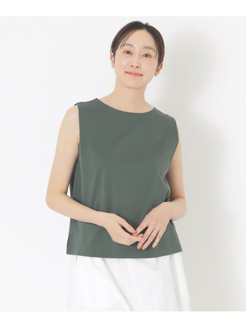 乐天商城 - ノースリーブカットソー S.ESSENTIALS エス エッセンシャルズ トップス カットソー・Tシャツ ブラック ホワイト カーキグリーン【送料無料】[Rakuten Fashion]
