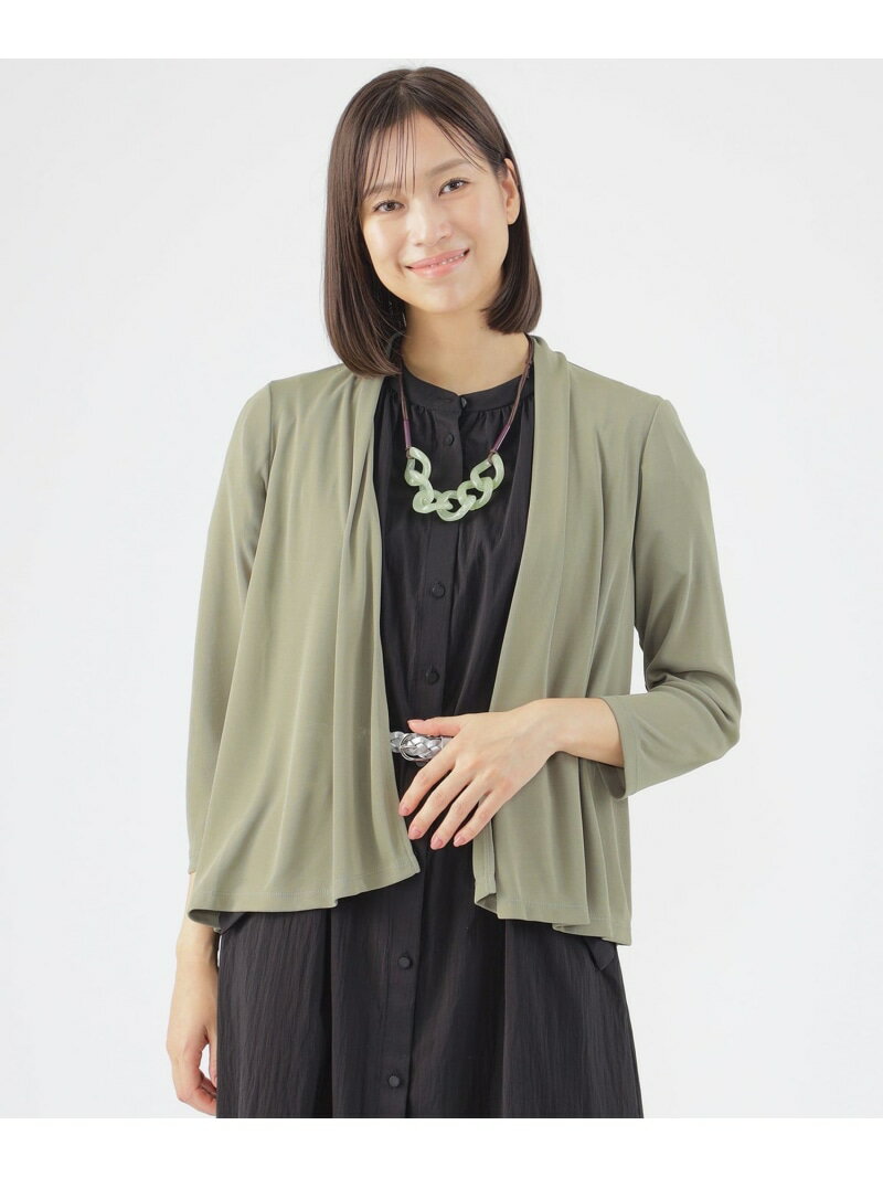 【UV対策】【吸水速乾】【防しわ】【ウォッシャブル】オールマイティージャージカーディガン TRANS WORK トランスワーク トップス カットソー・Tシャツ グレー ネイビー カーキグリーン ホワイト【送料無料】[Rakuten Fashion]