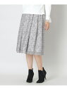 【SALE/30%OFF】リボン刺しゅう チュールスカート TO BE CHIC トゥー ビー シック スカート その他のスカート グレー ブラック【RBA_E...