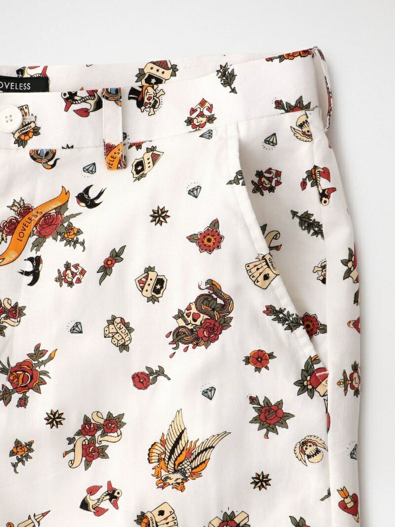 大注目 Sale 49 Off Tattoo プリント ショートパンツ Loveless ラブレス パンツ ジーンズ ショートパンツ ホワイト ピンク Rba E 送料無料 Fashion 早割クーポン Www Linkschool Co Uk