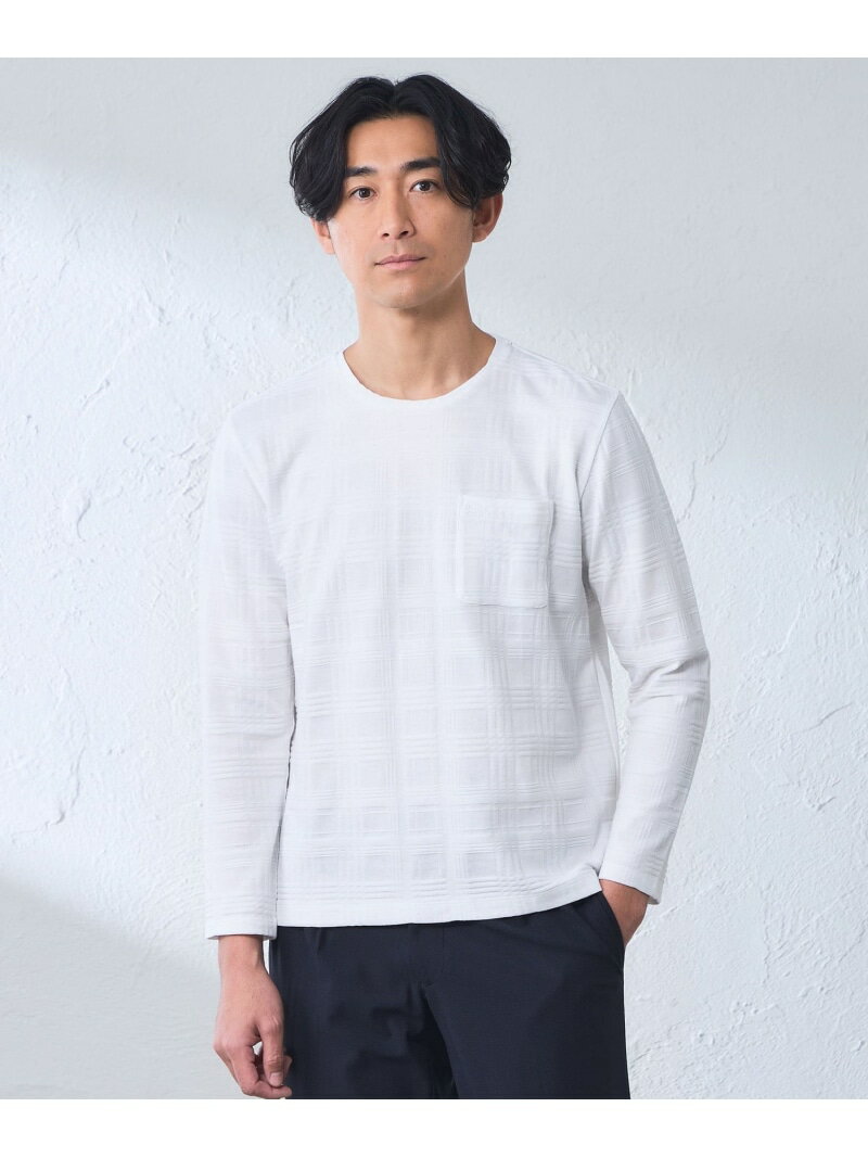 Rakuten - シャドータータンロングスリーブTシャツ BAKER STREET ベイカー・ストリート トップス カットソー・Tシャツ ネイビー ホワイト【送料無料】[Rakuten Fashion]