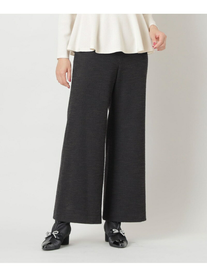 【SALE／69%OFF】プラムニットファンシー パンツ TO BE CHIC トゥー ビー シック パンツ その他のパンツ ブラック ホワイト【RBA_E】【送料無料】[Rakuten Fashion]