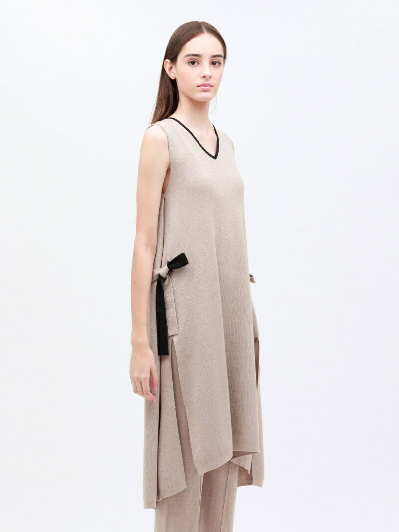 [Rakuten Fashion]【SALE／66%OFF】【otona MUSE掲載商品】Vネック レイヤード ニットドレス LOVELESS ラブレス ワンピース シャツワンピース ベージュ【RBA_E】【送料無料】
