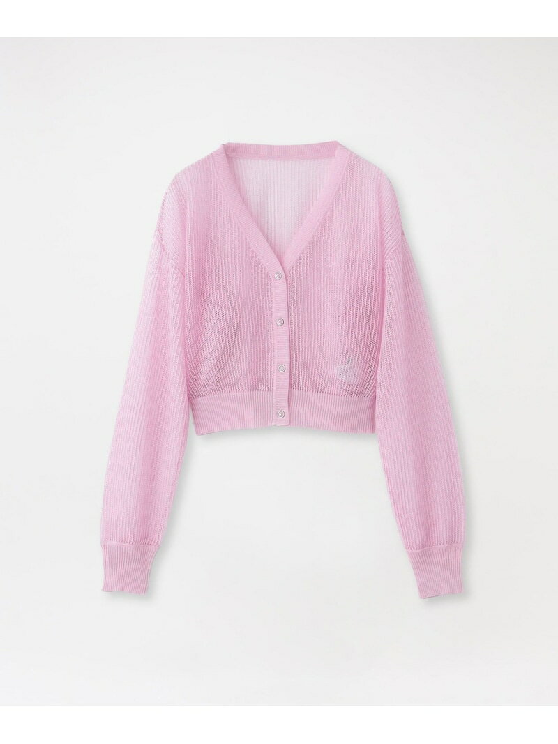 Rakuten - 【SALE／20%OFF】メッシュニットカーディガン LOVELESS ラブレス トップス ニット イエロー ブルー グレー ホワイト ピンク【RBA_E】【送料無料】[Rakuten Fashion]