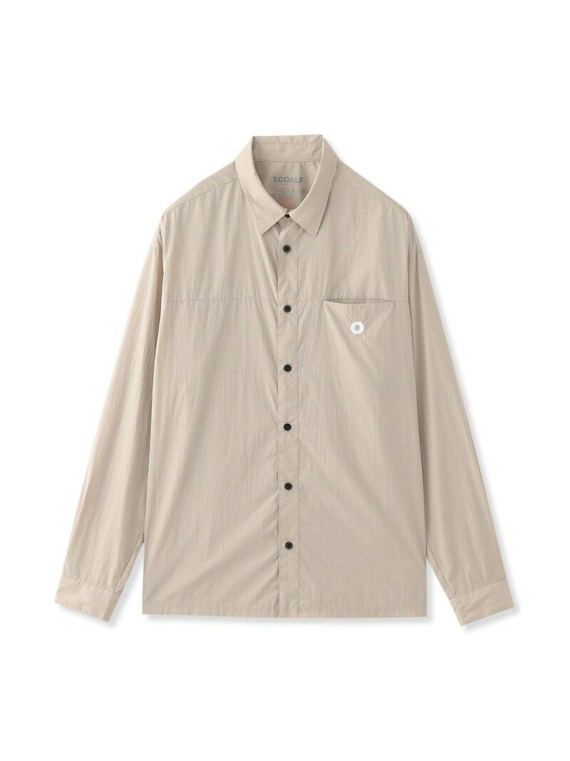 【SALE／30%OFF】ACT LReナイロン シャツ 【日本限定】 ECOALF エコアルフ トップス シャツ・ブラウス ブラック カーキグリーン ベージュ【RBA_E】【送料無料】[Rakuten Fashion]