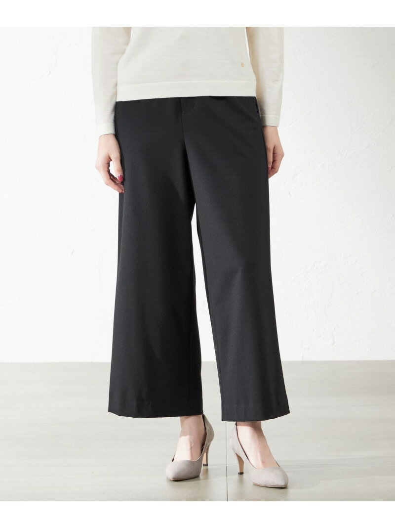 【SALE／50%OFF】ニューライジングストレッチセミワイドパンツ AMACA アマカ パンツ その他のパンツ ネイビー ベージュ ブラック【RBA_E】【送料無料】[Rakuten Fashion]