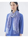 【SALE/30%OFF】パネルプリントストール TRANS WORK トランスワーク ファッション雑貨 マフラー・ストール・ネックウォーマー ベージュ ブルー...