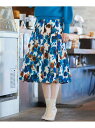 【SALE/30%OFF】フラワープリント フレアスカート TO BE CHIC トゥー ビー シック スカート その他のスカート ブルー レッド【RBA_E】...