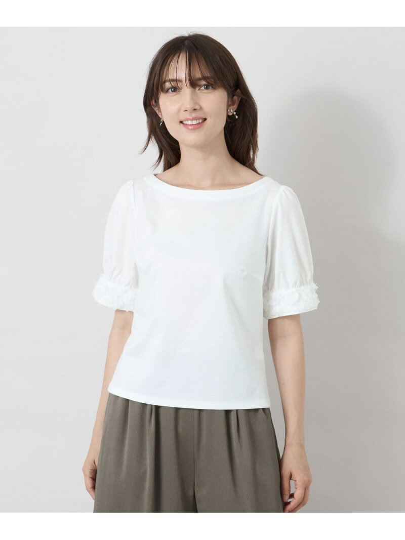 Rakuten - フラワーチュール ドッキングカットソー TO BE CHIC トゥー ビー シック トップス カットソー・Tシャツ ブラック ホワイト【送料無料】[Rakuten Fashion]