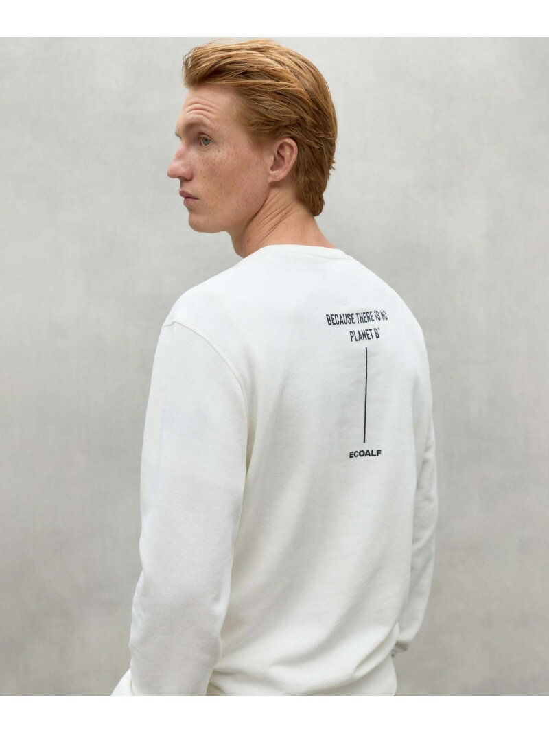 【SALE／25%OFF】PETER バックプリント スウェット / PETERALF SWEATSHIRT MAN ECOALF エコアルフ トップス カットソー・Tシャツ ホワイト【RBA_E】【送料無料】[Rakuten Fashion]