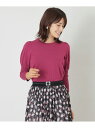 【SALE/36%OFF】【L】【サイトリニューアル記念】【WEB限定カラー】レーヨンポリエステル パフスリーブニット TO BE CHIC サンヨー エルサイ...