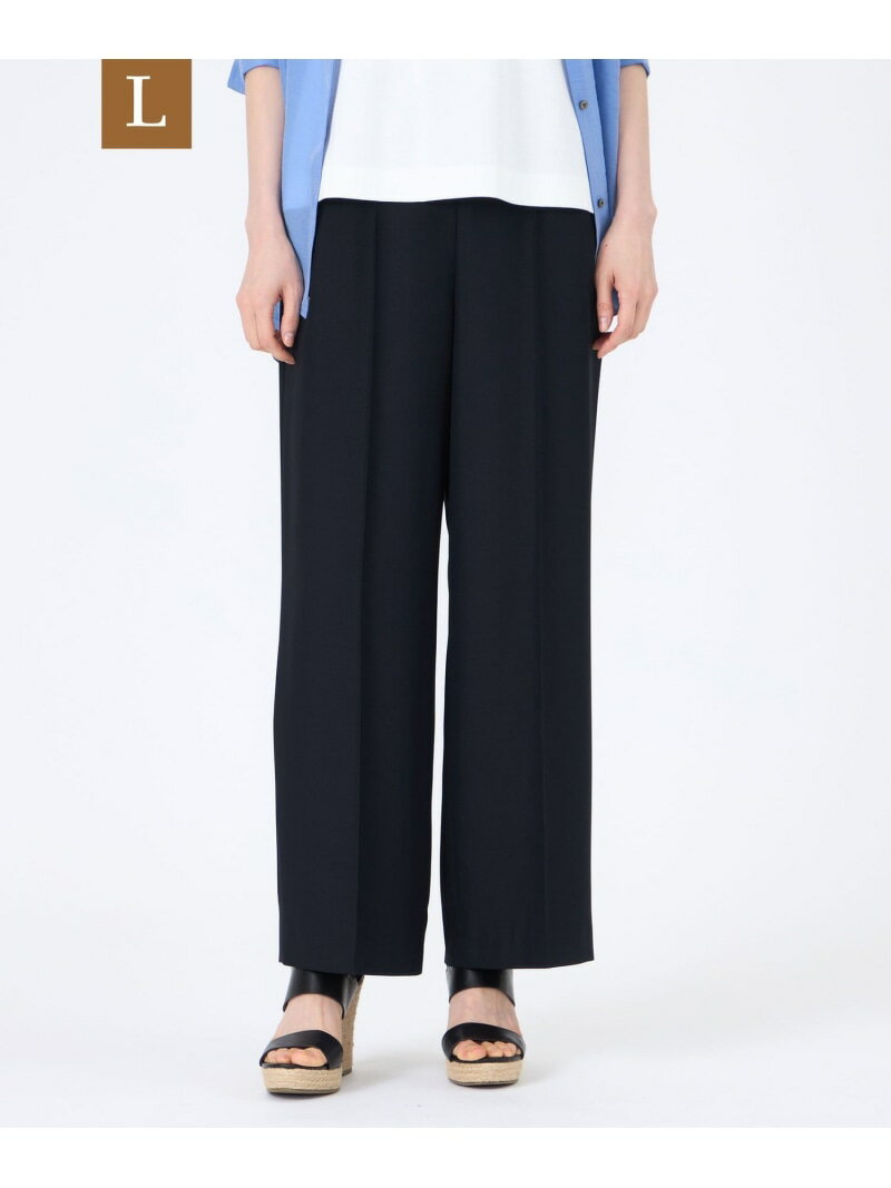 Rakuten - 【SALE／37%OFF】【L】【ウォッシャブル】【接触冷感】【UV】バックサテンジョーゼットパンツ TRANS WORK サンヨー エルサイズ パンツ その他のパンツ グリーン ネイビー グレー【RBA_E】【送料無料】[Rakuten Fashion]