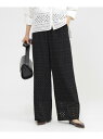 【SALE/22%OFF】【カタログ掲載品】【ウォッシャブル】タイルエンブロイダリーパンツ EVEX by KRIZIA エヴェックス バイ クリツィア パンツ...